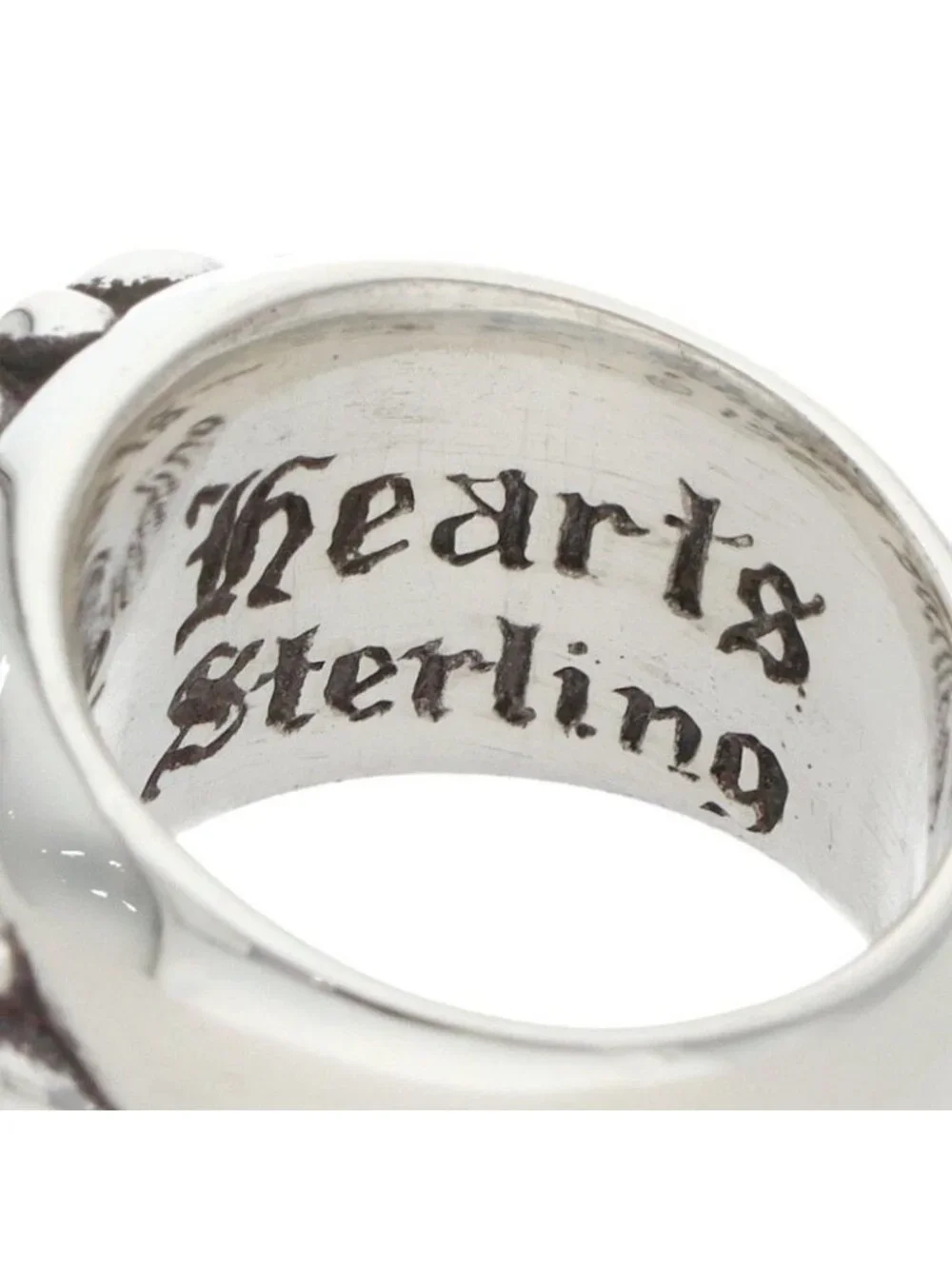 Chrome Hearts Flrl Floral Cross Silver Ring
